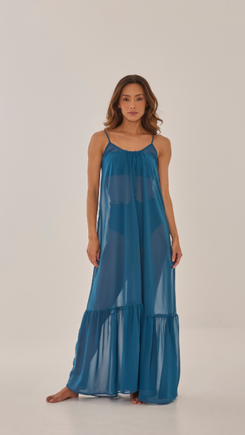 VESTIDO BEATRIZ AZUL BOSQUE