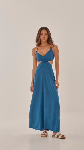 VESTIDO VITORIA AZUL BOSQUE